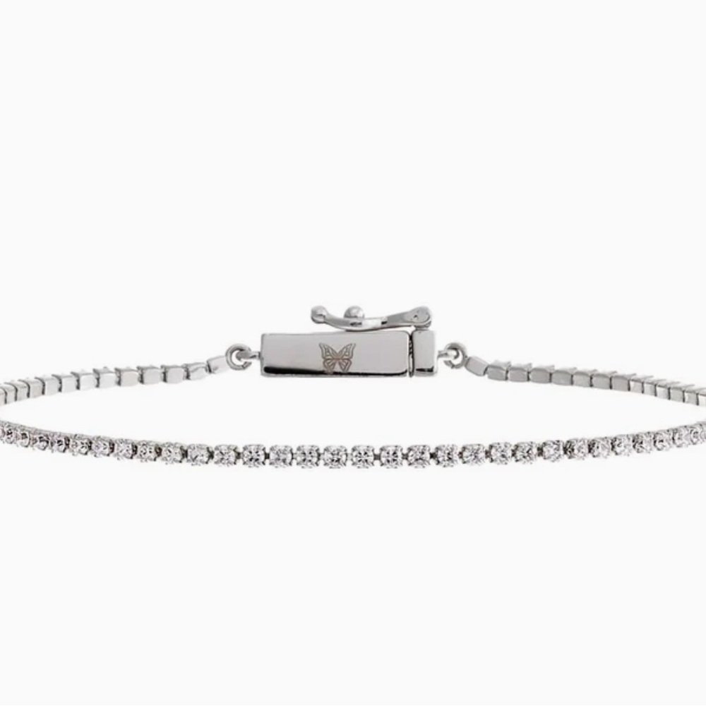 Adina Eden Silver Sparkling Bracelet